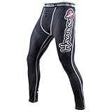 Hayabusa Men's Metaru 47 Silver Compression Pants
