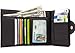 Big Skinny Women's Trixie Tri-Fold Slim Wallet, Holds Up to 30 Cards, Black