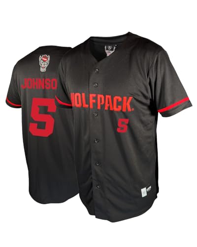 Genuine Collective Sherman Johnson - 5 NC State Wolfpack Nil Baseball Jersey, B…