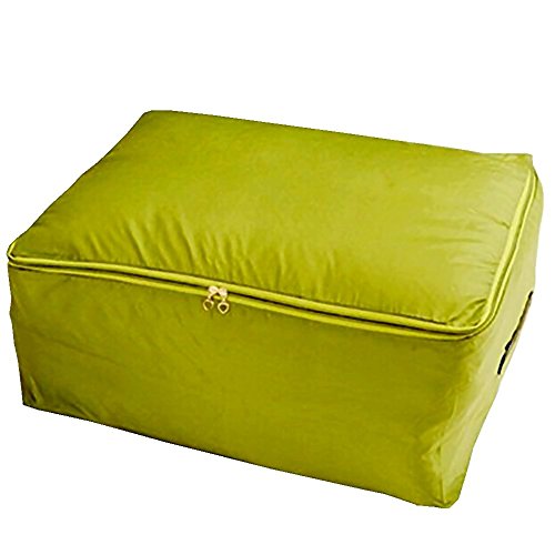 Foldable Quilt Bags Storage Bag VANORIG Oxofrd Fabrics Dustproof Blanket Storage Bags with Double Zippers ,Pack of 1 (Army Green)
