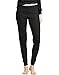 Hanes Womens X-Temp Thermal Pant, S, Black