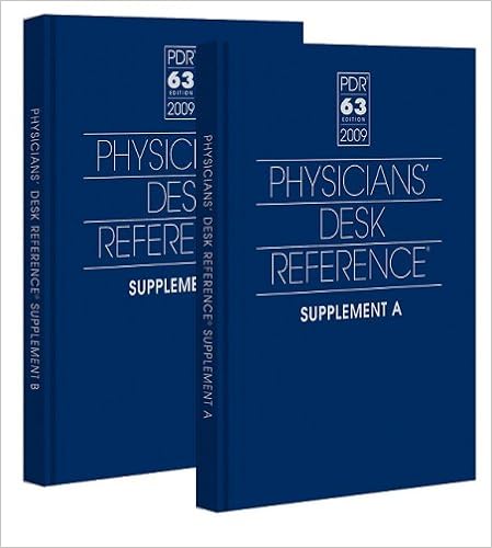 Physicians Desk Reference 2009 Pdr Supplements - 