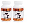 Organic Pure Red Reishi (Ganoderma lucidum) 500 mg - by Aloha Medicinals 2 Bottles of 90 Capsules