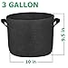 SAVICOS 6-Pack Grow Bags/Aeration Fabric Pots with Handles-Reinforced Weight Capacity & Extremely Durable(Black) (6-Pack 3 Gallons)thumb 1
