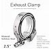 EVIL ENERGY 2.5 Inch V Band Clamp with Flange Male Female Quick Release Stainless Steel