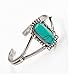 Twilight Bella Bracelet, Casety Retro Flexible Natural Turquoise Silver Plated Zn Alloy Bangle Bracelet