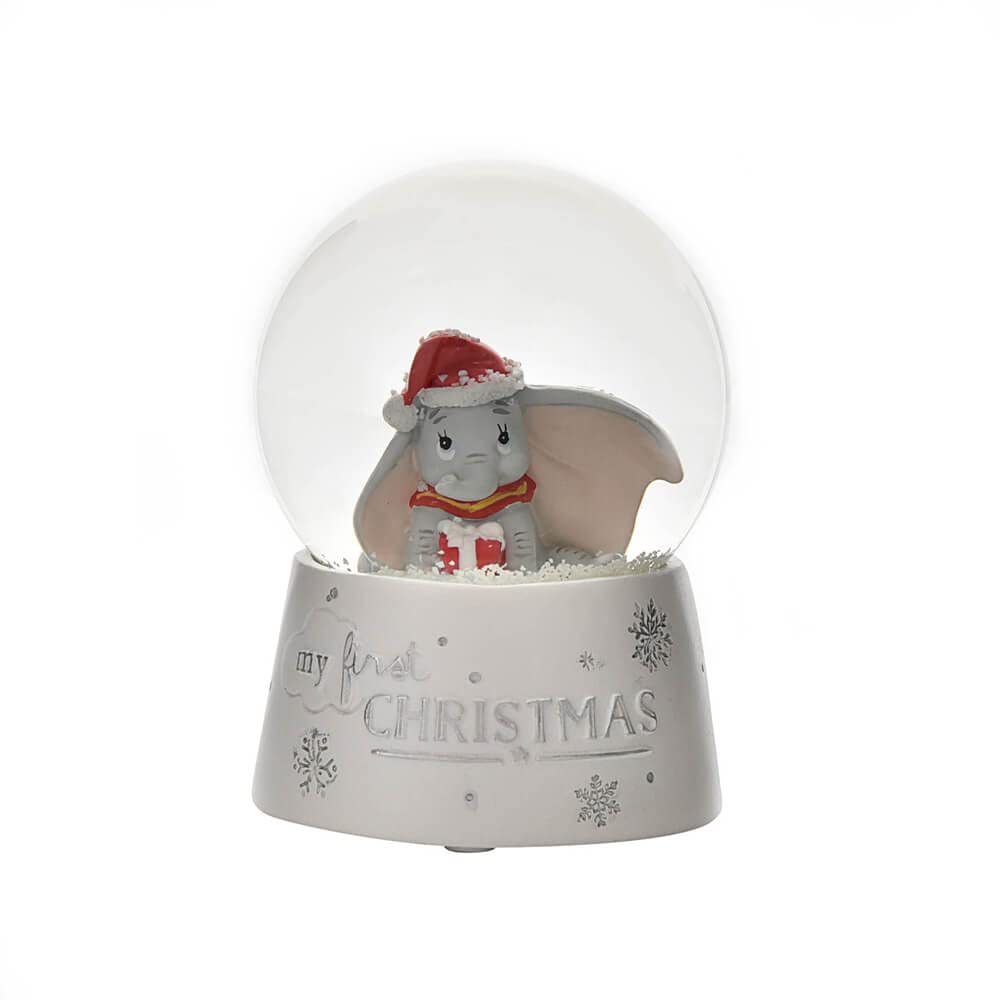 Caths Direct Disney Baby My First Christmas Dumbo Snow Globe 10cm