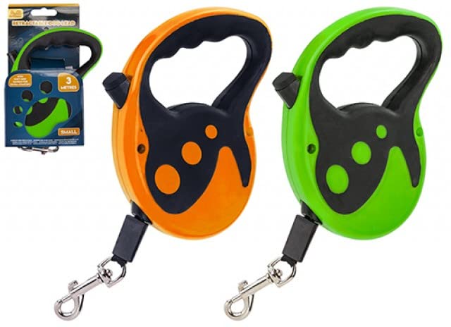 Stylish Retractable Dog Lead - 3m Assorted Colors (1 Pc.) - Premium Quality - Perfect for Daily Walks and Training