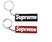 Trendy Red/Black Key Chains with 3D Words 2 Pack by Wiseman Bros
