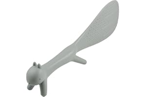 Plastic Squirrel Shaped Non Stick Rice Paddle Spoon Gray