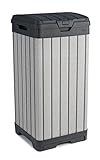 Keter Rockford Resin 38 Gallon Trash Can with Lid