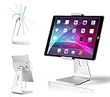 AboveTEK Elegant Tablet Stand, Aluminum iPad Stand Holder, Desktop Kiosk POS Stand for 7-13 inch iPad Pro Air Mini Galaxy Tab Nexus, Tablet Mount for Store Showcase Office Reception Kitchen Countertop