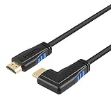 HDMI Cable, CableCreation 6 Feet Right Angle 270 Degree Vertical Right 4K HDMI 2.0 Cable, Support 4K Ultra HD, 3D Video, Ethernet, Audio Return Channel, Black