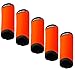 Hibate 5pcs Neoprene Luggage Handle Wrap for Suitcase Identifier Luggage Makers Covers Wraps Travel Accessories - Fluorescent Orange