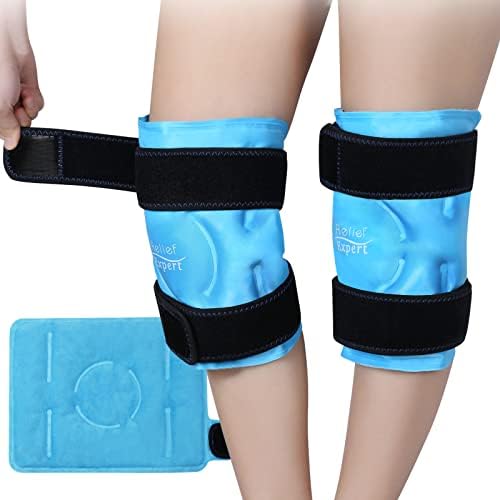 Relief Expert Knee Ice Pack Wrap for Injuries Reusable Gel Ice Pack for