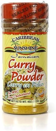 Caribbean Sunshine, CURRY POWDER, 100% JAMAICAN , 4 oz.