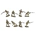 WWII Japanese Infantry Plastic Army Men: 16 piece set of 54mm Figures - 1:32 scale