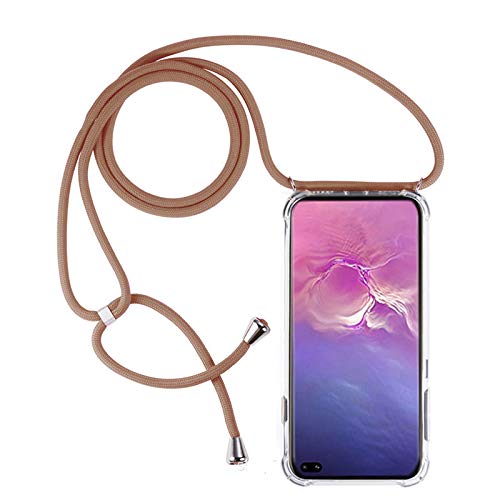 Lobwerk Cover with Mobile Phone Chain for Samsung Galaxy S20 S20+ Plus 6.7 Inch Adjustable Slim Protective Bumper Outdoor Mobile Phone Case Made of TPU Shockproof Extra Protection Lightweight