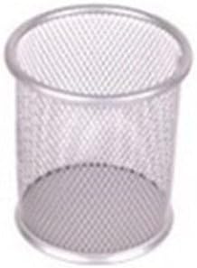 NAKE Wire Mesh Pencil Holder Pen Cup Pen Pot Desk Tidy (Silver)