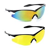 Bell + Howell Tac Glasses + Nightvision Sun Glasses Polarized, Sports Eyewear As Seen On TV