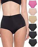 Barbra Lingerie Women's 6 Pack High Waist Cool Feel Brief Underwear Panties S-5xl