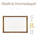 Magicfly Air Plants Frame Hanging Holder, 16 X 11 Inch Wooden Airplant Display Holder Succulent Tillandsia for House Plants, Hanger Wooden Shelf for Home Décor