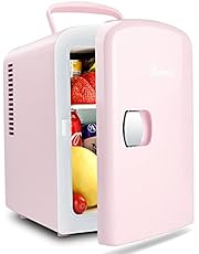 AstroAI Mini Fridge 4 Liter/6 Can AC/DC Portable Thermoelectric Cooler and Warmer for Skincare, Foods, Medications, Home and Travel