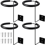 4 Pieces Wall-mounted Motorcycle Accessories Black