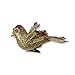 BANBERRY DESIGNS Bird Ornaments - Set of 24 Clip-On Birds - Package Includes 6 Red, 6 Blue, 6 Gold and 6 Silver - Simulation Mini Birds with Sequence and Glitter - Each is 2 Inches Tall