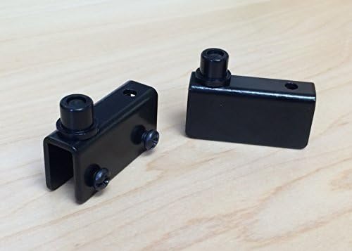 Glass Door Pivot Hinge in Black - 2 Pack