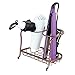 mDesign Metal Bathroom Vanity Countertop Hair Care & Styling Tool Storage Organizer Holder for Hair Dryer, Flat Irons, Curling Wands, Hair Straighteners - 2 Sections, Heat Safe - Venetian Bronze