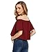 SheIn Women's Off Shoulder Ruffle Sweet Crop Blouse