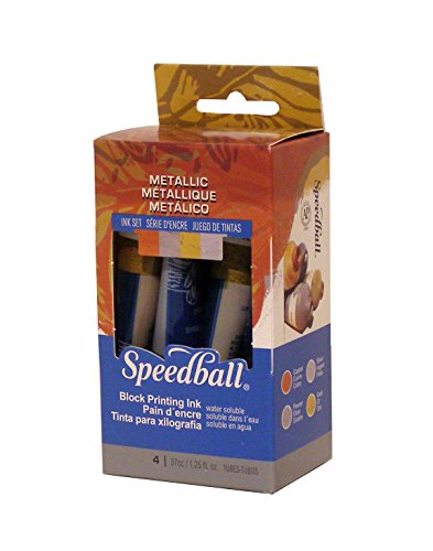 2 Speedball+Water+Soluble+Metallic+Block+Printing