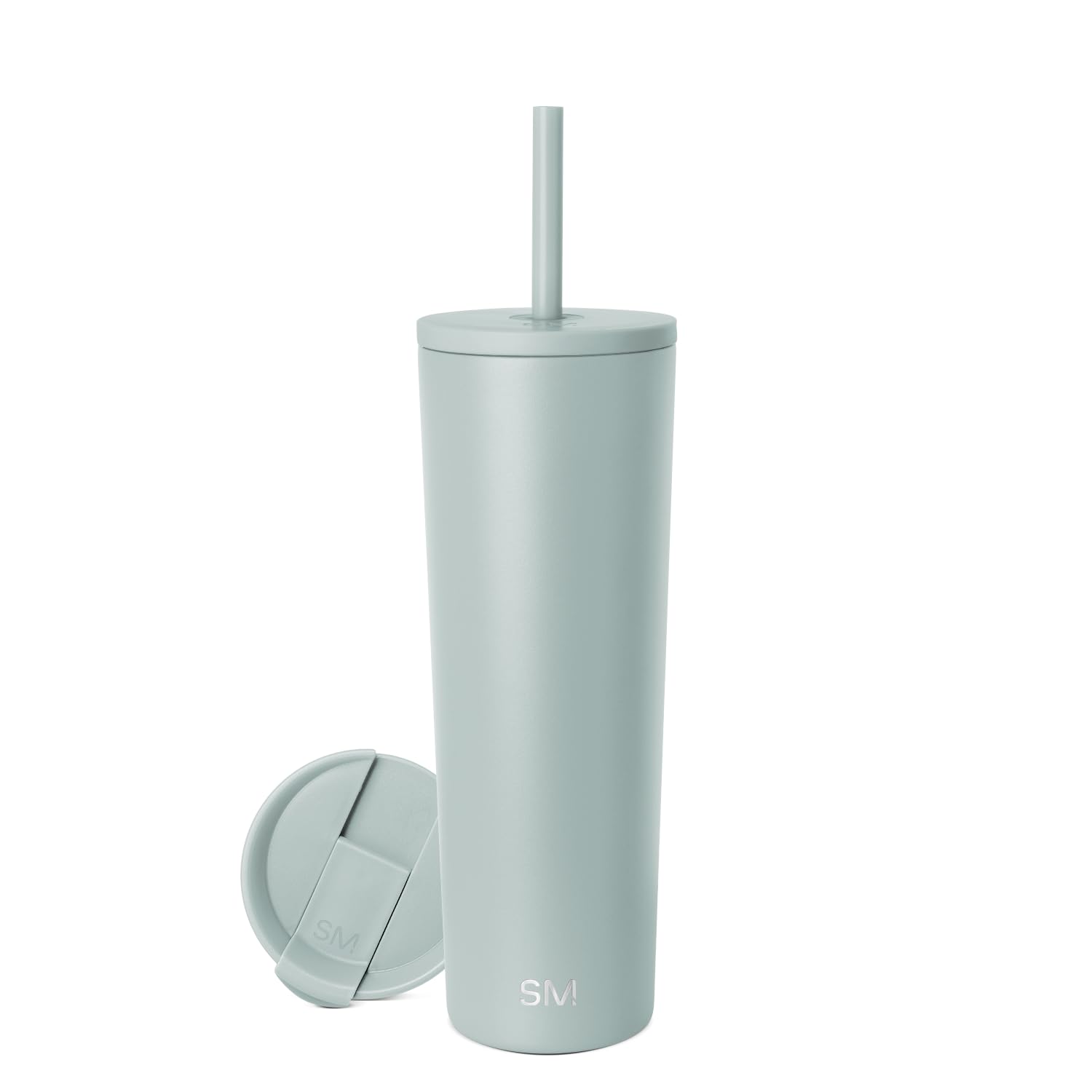 Simple Modern Insulated Tumbler with Lid and Straw | Iced Coffee Cup Reusable Stainless Steel Water Bottle Travel Mug | Gifts for Women Men Her Him | Classic Collection | 830ml | Sea Glass Sage