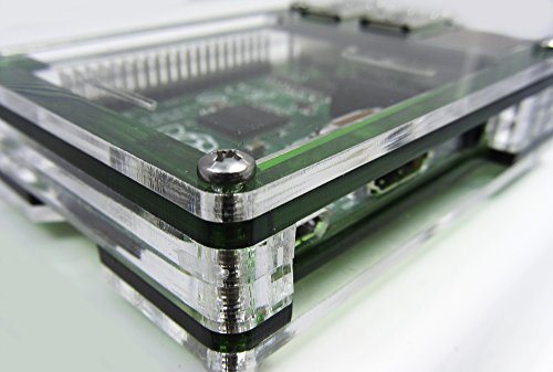 Zebra Case - Raspberry Pi 3, Pi 2, Pi B+ and 2B (Evergreen) with Heatsinks ~ C4Labs