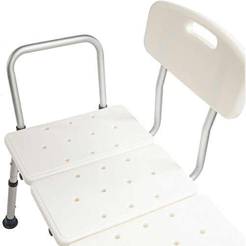 Anqi Tub Transfer 3 Blow Molding Bench Bath Chair Adjustable Handicap Shower Chair - Medical Bathroom Accessibility Aid Shower Tool Medical Tool Free Anti-Slip Bathtub Seat for Elderly, Disabled, Hand - Thumbnail 6