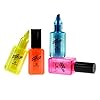 MUSTARD – High Styler Pens I Textmarker Set I Leuchtmaker I lustige Geschenkidee I Marker für Schüler I Geschenkidee für Studenten I Nagellackflaschen-Design I verschiedene Farben – 4 Stück