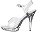 Ellie Shoes Women's M Brook Platform Sandal, Clear, 5 M US