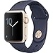 Apple Watch Series 2 38mm Smartwatch (Gold Aluminum Case, Midnight Blue Sport Band)