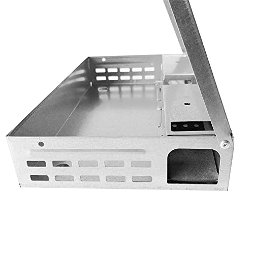 Justwide Ratonera Viva, Captura en Vivo Trampas para Ratones Múltiples, Captura Segura Humana, Captura de Trampa de Metal para Ratones