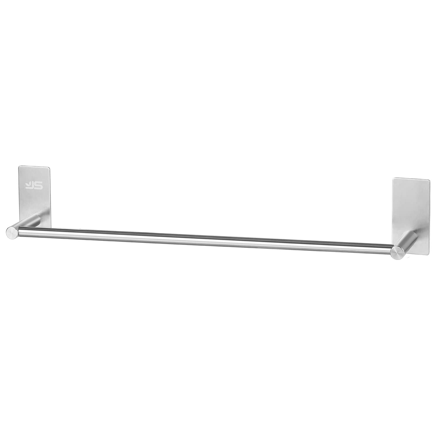 Self Adhesive Towel Bar Rail,Brushed Stainless Steel Towel Bar for Bathroom Single Rod,55 cm / 21.65 inches,Water and Rust Proof