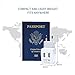 Ceptics Complete European Set Travel Adapter Plug by Ceptics With Dual USB - Type G, E/F, C - London - USA Input - Light Weight - Perfect for Cell Phones, Chargers, Cameras and More - 3 Pack