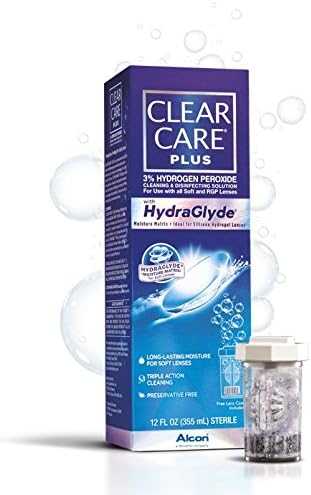 Clear Care Plus HydraGlyde Cleaning and Disinfecting Solution, 3 oz Per Box (4 Pack)