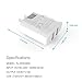 Eseesmart Dual Port Portable USB Travel Wall Charger Adaptor PowerPort 2 Quick Charger Plug Cube White