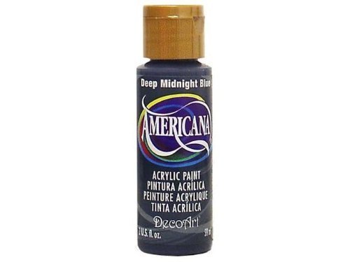DecoArt Americana Acrylic Paint 2oz-Deep Midnight Blue - Opaque