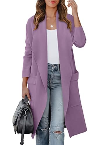 Outfit Purple Oversized Cardigan ANRABESS Women's Long Cardigan