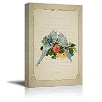 Canvas Wall Art Feather and Animals Canvas Prints Home Artwork Decoration for Living Room,Bedroom - 12x18 inches