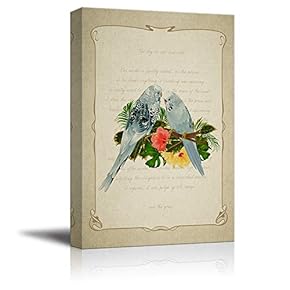 Canvas Wall Art Feather and Animals Canvas Prints Home Artwork Decoration for Living Room,Bedroom - 12x18 inches