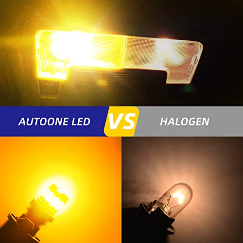 1 AUTOONE+Amber+Bulbs+License+Lights