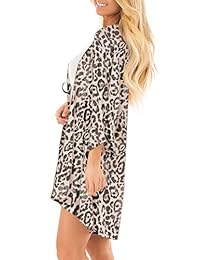 PINKMILLY - Kimono de gasa para mujer, estampado floral